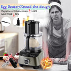 14 Cup Food Processor, 11-in-1 Food Processor and Blender Combo with Large Chute, 51 oz for Smoothies & Ice, for Chopping, Grinding, Slicing, Shredding, Purees & Dough, Dishwasher Safe