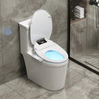 WLJBIDET Toilet Bidet Seat, Instant Warm Water, Self-Cleaning Nozzle, Multiple Spraying Modes, Electric Heated Seat, Warm Air Drying, Soft Closed Lid, Display Screen, Requires Electricity, Elongated