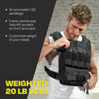 Centr By Chris Hemsworth Fitness Weight Vest, 20 lbs, with 3-Month Digital Membership