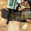Metabo HPT Coil Siding Nailer, 1-1/2 inch to 2-1/2 inch Siding Nails, Side load, Tilt Bottom Magazine (NV65AH2)