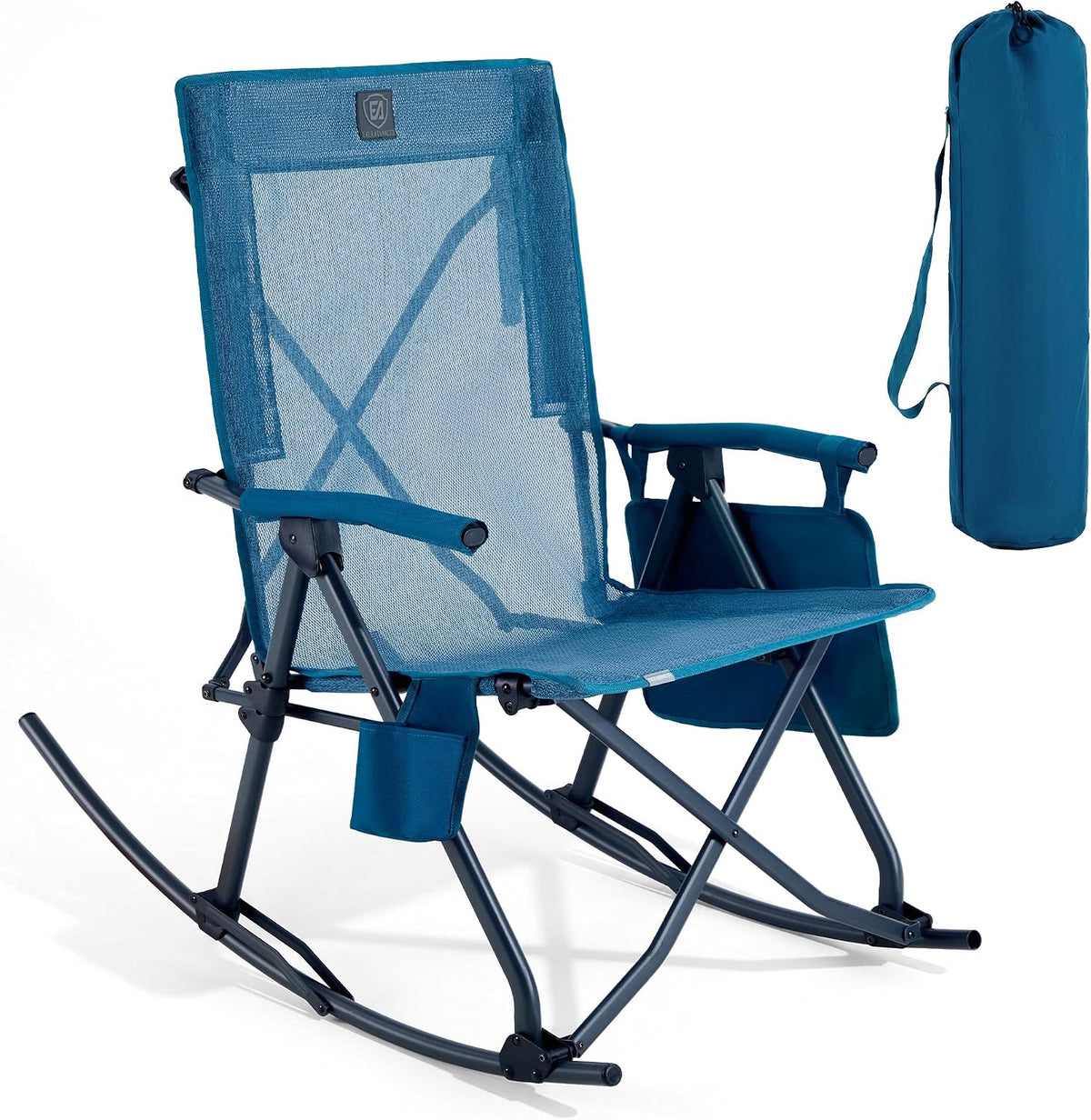 Oversized Folding Rocking Camping Chair, Padded