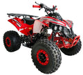 Upgraded 125cc ATV Sports Quad Youth Utility Style 125cc Fully Automatic with Reverse Gas 4 Wheeler Outlander ATVs Quads Big 19/18 inches Tires (Red)