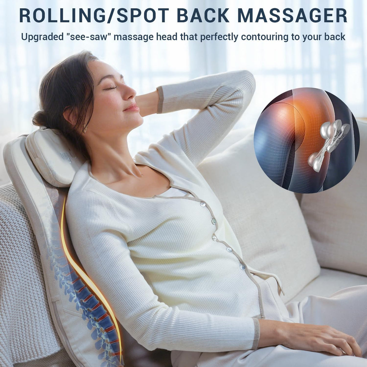 FSA Eligible HSA Approved Back Massager for Chair