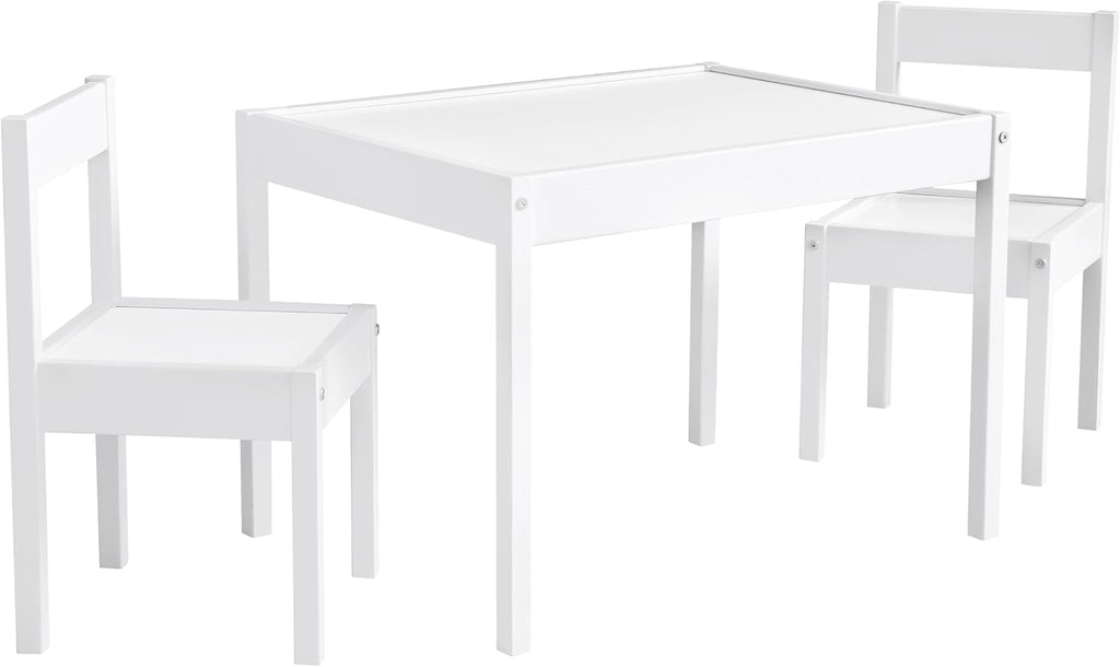 Hunter 3 Piece Kiddy Table and Chair Set, White