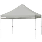 Patiojoy 10x10ft Pop up Tent, 4 Height Adjustment Folding Camping Tent with Awning Blue