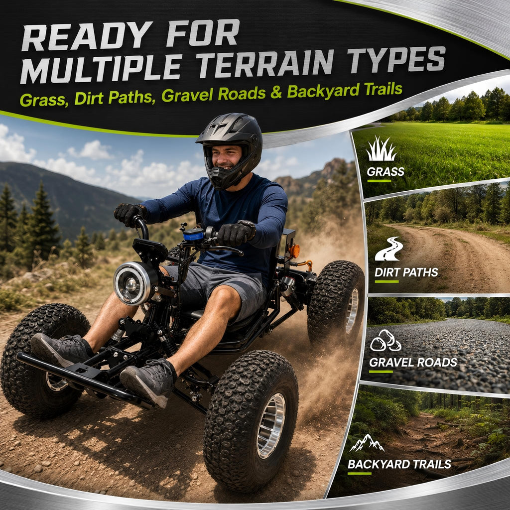 72V 3000W Electric Off-Road Go Kart for Adults & Teens