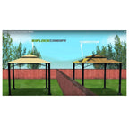 Madaga Gazebo Replacement Canopy - RipLock 350 Nutmeg - 10x10 - Outdoor Patio Cover - Water Resistant - L-GZ136PST