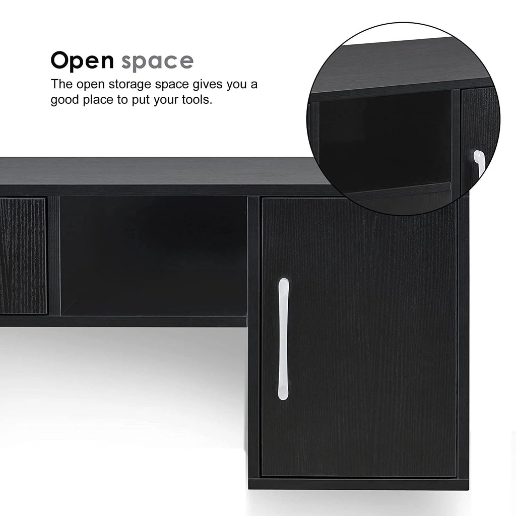 BarberPub Barber Wall Mount Station with Drawers, Beauty Multi-Functional Storage Cabinet 2530