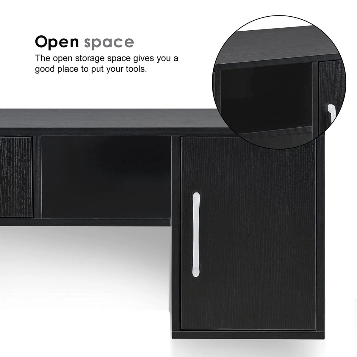 BarberPub Barber Wall Mount Station with Drawers, Beauty Multi-Functional Storage Cabinet 2530