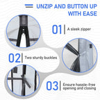 UBesGoo 12 x 12 Ez Pop Up Gazebo Canopy Tent with Mosquito Netting for Patio, Camping and Picnic Includes Carry Bag