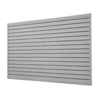 VEVOR Slat Wall Paneling,8 x 4 ft, PVC Garage Slatwall with Modular Design,Grey Slat Wall Easy-to-Install Adjustable Slatwall Panel with Coupling Structure & DIY Cutting,Fits for Storage & Display