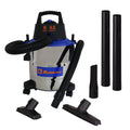 Koblenz 6-Gal. Portable Wet/Dry Vacuum with Blower, Stainless Steel and Blue, WD-6 L212 SS
