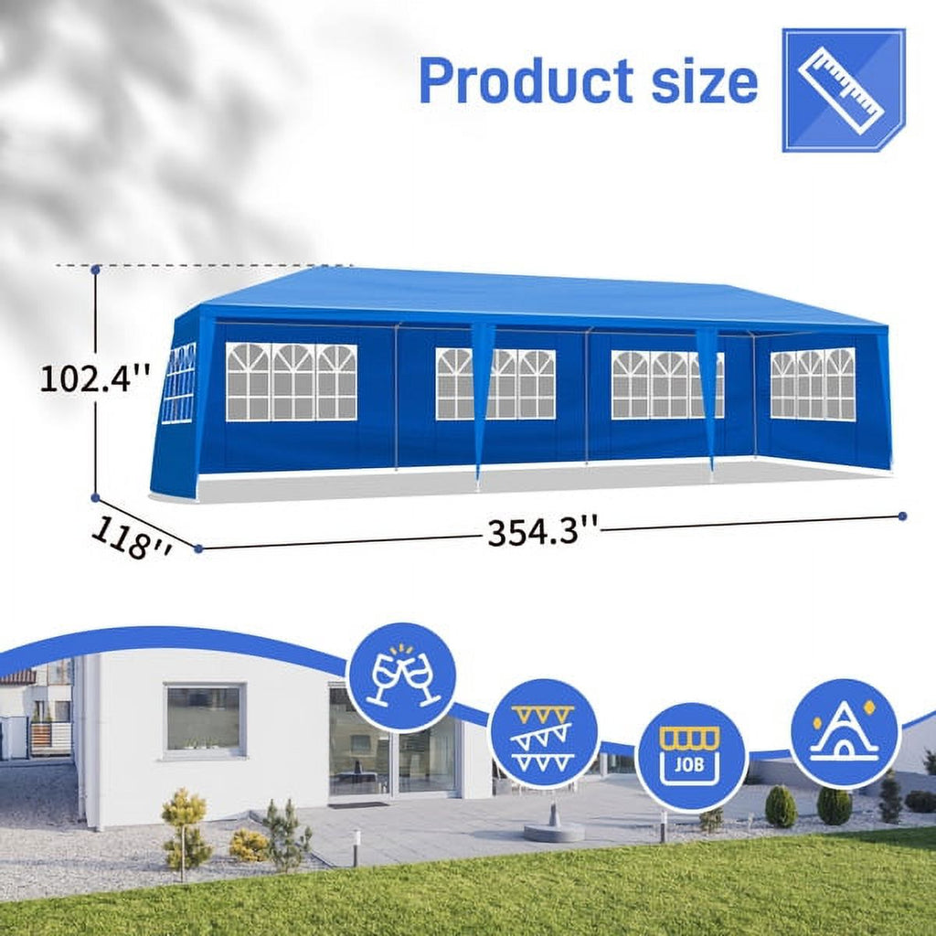 Sythers 10'x10' Pop Up Canopy Tent with 4 Removable Sidewalls, Portable Gazebo, UV Resistant Waterproof, Enclosed Canopy Tent for Outdoor Events, Patio, Backyard, Party, BBQ, Camping, Black