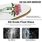 Arched Full Length Wood Floor Mirror, Full Body Standing and Wall Mounted Mirror for Bedroom, Living Room and Home Decor
