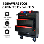 ARTMAN  20" 5-Drawer Rolling Metal Tool Chest Cabinet,Steel Tool Storage Box Organizer for Garage Workshop Warehouse