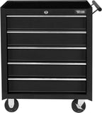 TUFFIOM 5-Drawer Rolling Tool Chest with Lock & Key, Tool Storage Organizer Box Cabinet with Wheels