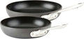 2 Piece Hard Anodized Nonstick Fry Pan Set, Durable Aluminum Skillet Cookware Set for Kitchen Cooking