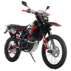 Templar X 250cc 6 Speed Dirt Bike with Zongshen Engine Pit Bike Gas Dirt Bikes Adult Pitbike, Big 21"/18" Wheels! (Red)