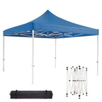 10 x 10 FT Pop Up Canopy, Heavy Duty Instant Tent with Wheeled Carry Bag, All Season Commercial Sun Shelter, Portable Canopy Shelter for Patio, Backyard, Bench, Garden