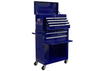 8-Drawer Rolling Tool Chest with Wheels, Removable Tool Box with Locking System, Tool Box Organizer with Hooks, Large Capacity Garage Storage Cabinet for Warehouse, Garage, Repair Shop, Orange