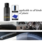 Car Cleaning Kit Plastic Revitalizing Coating Agent, Nano Plastic Refreshing Coating, Plastic Parts Refurbish Agent for Car - Car Care Tools with Sponge and Towel (30ml*2pcs)