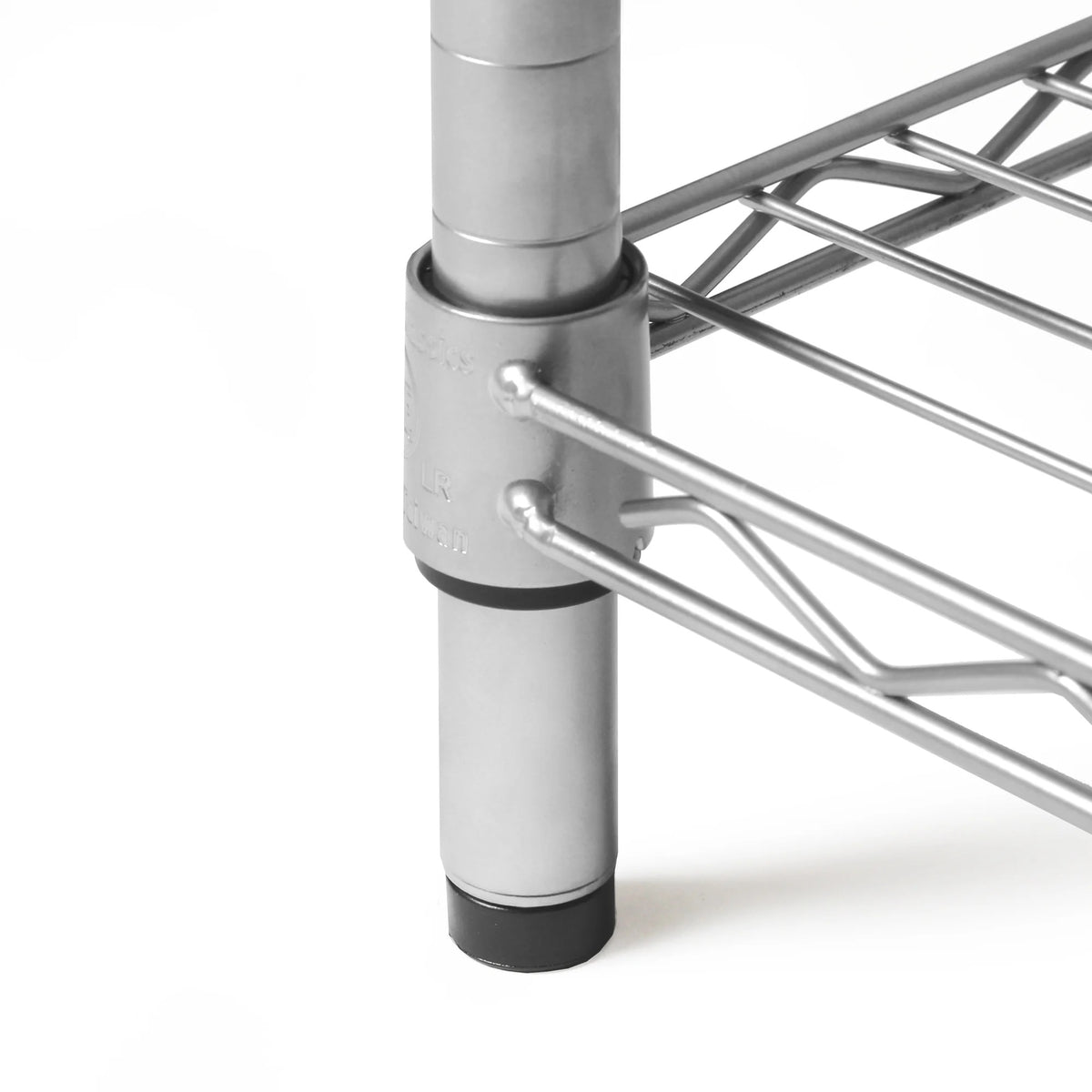 Seville Classics Solid Steel Wire Shelving Storage Unit Adjustable Shelves Organizer Rack, for Home, Kitchen, Office, Garage, Bedroom, Closet, Silver, 4-Tier, 36" W x 14" D