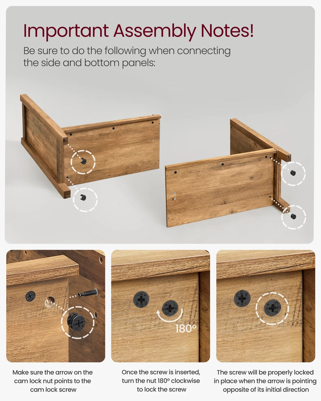 Buffet Cabinet Sideboard Storage Cabinet with Adjustable Shelves for Living Room Rustic Walnut