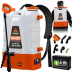 4 Gallon Battery Powered Backpack Sprayer, Rechargeable Cordless Garden and Lawn Pump Sprayer