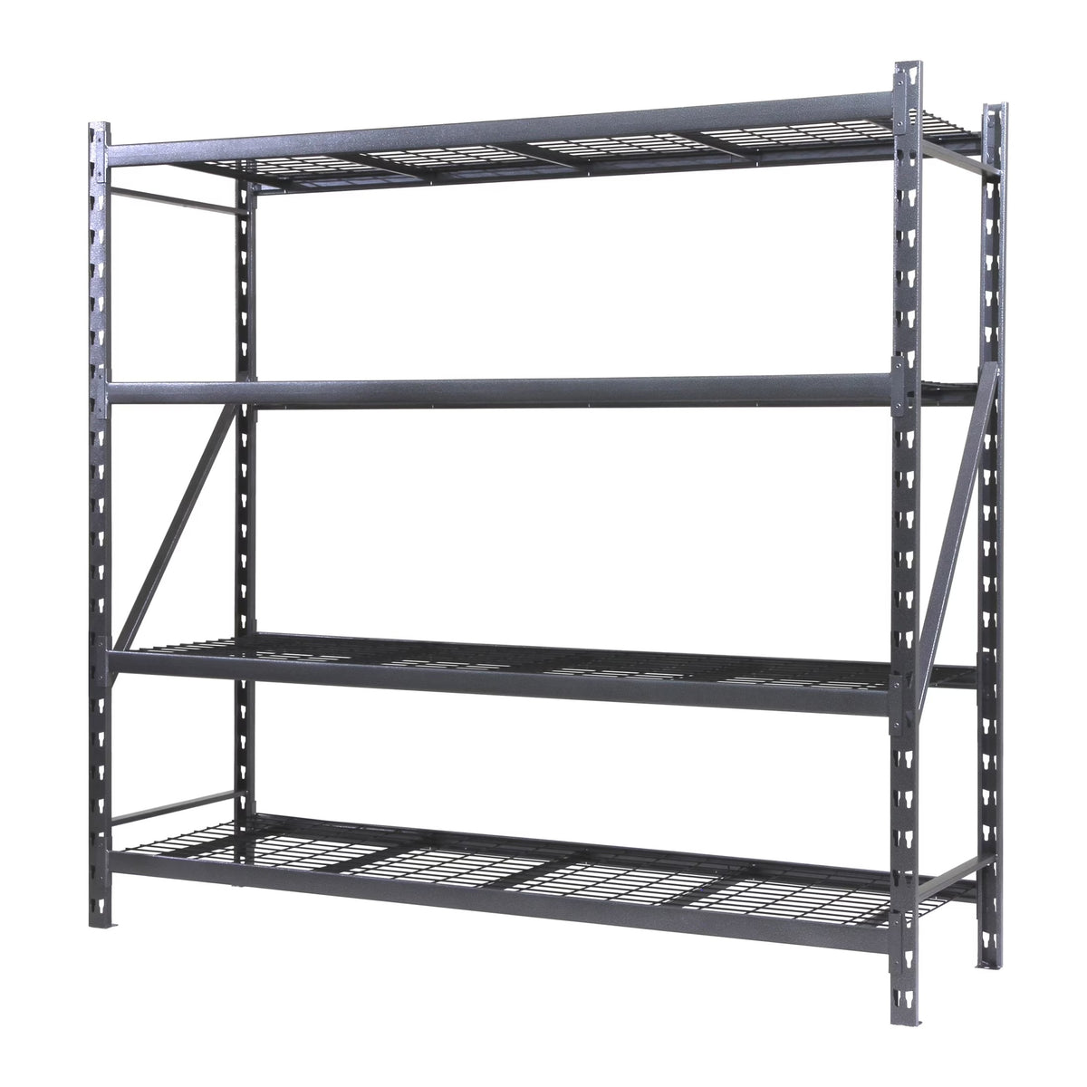 Stronghold Garage Gear by Shin Crest Steel 4-Tier Storage Rack  72"H x 24"D x 77"W, 1000lb per shelf