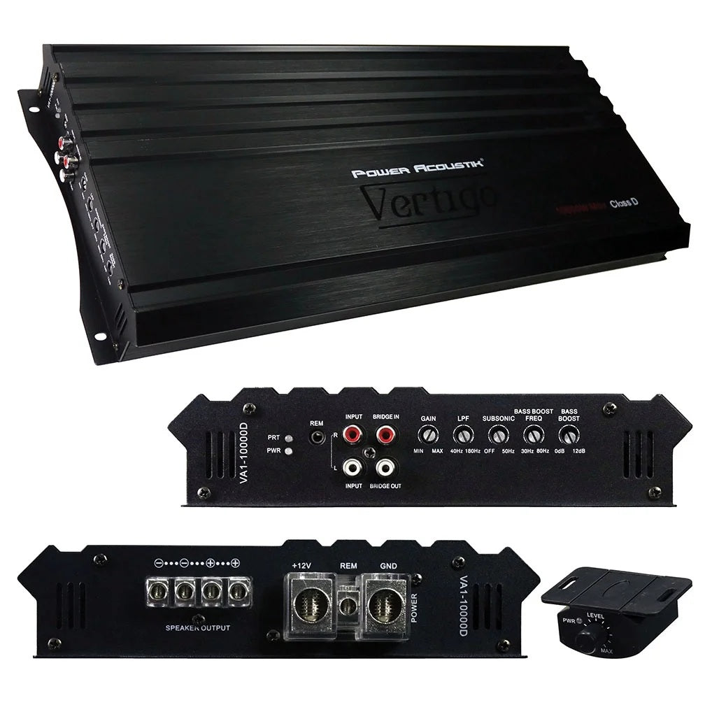 10000 Watt Mono Amplifier Class D Car Audio 1-Ohm Amp