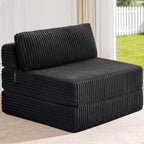 Folding Sofa Bed Convertible 4 in 1 Sleeper Chair Gray Single