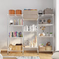 Zimtown Heavy Duty Storage Shelves, 63"W Wire Shelving Unit, Adjustable 4 Tier Metal Shelves Organizer Silver for Pantry Kitchen Basement, 1500 lbs Capacity