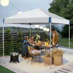 XiHuaZhaoChen  Canopy Tent Easy Set-up Outdoor Patio Canopy Adjustable Straight Leg Heights Instant Shelter with Wheeled Bag,Gray,10' x 10'