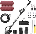 Drywall Sander, 750W 6.5A Electric Ceiling Removal Tool Machine, 7 Variable Speed 900-1800 RPM Sander with LED Light, 14 Pcs Sanding discs