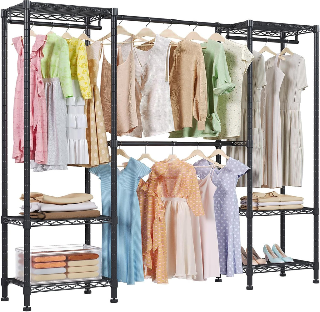 H11 Heavy Duty Clothes Rack White Clothing Rack for Hanging Clothes