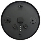 18" Bronze-Tone Outdoor Wall Clock, Weather-Resistant Plastic, Farmhouse Style