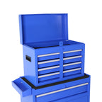 DUOSONG 5-Drawer Rolling Tool Chest, High Capacity Tool Storage Cabinet W/Lockable Wheels, Adjustable Shelf & Anti-Slip Liner, Detachable Tool Box Organizer, Rolling Tool Cabinet Blue Steel Tools &