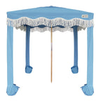 AMMSUN 6'-6' Boho Beach Cabana Tent Canopy with Tassels Fringe UPF50+ Outdoor for Beach Patio,White