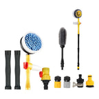 Car Wash Cleaning Kit Chenille Microfiber Wash Mop 360 Degree Automatic Rotation Car Wash Tool for Windshield Windows Doors