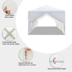 Veado Outdoor Party Tent, Patio Canopy Tent Gazebo with Removable Sidewalls Instant Event Tent for Cater Events Wedding Birthday Pavilion Beach BBQ (10'x30')