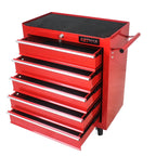 5 Drawer Rolling Tool Chest, Steel Tool Storage Cabinet for Garage Storage with 4 Wheels and Locker