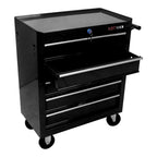 Lisonu 5-Drawer Rolling Tool Chest, Mobile Tool Storage Cabinet with Locking System & Wheels, Heavy-Duty Steel Organizer for Garage and Workshop, Green