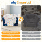 2-in-1 Toddler Travel Bed, Portable Foldable Toddler Floor Bed Converts to Soft Sofa, Kids Travel Couch with Removable Washable Cover, Ideal for Camping, Picnic, Hotel & Sleepovers