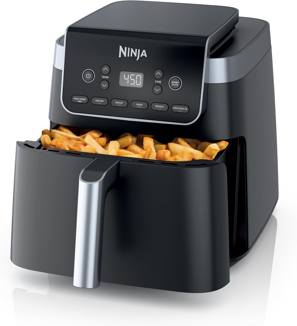 Air Fryer XL with MaxCrisp, 6.5 Qt, 6-in-1, Grey, AF181