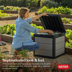 200 Gallon Resin Deck Box, Extra Large Outdoor Storage Container for Patio, Garden, Yard and Pool Area