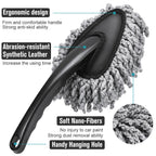 Multi-Functional Microfiber Car Duster Interior & Exterior Dash Dust Cleaner, Cleaning Detail Brush Dusting Washing Tool Kit for Car Home Kitchen Computer California Cleaning Products