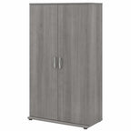 Pemberly Row Tall Garage Storage Cabinet in Platinum Gray - Engineered Wood