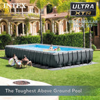 INTEX 32ft x 16ft x 52in Ultra XTR Above Ground Pool & Deluxe Maintenance Cleaning Kit