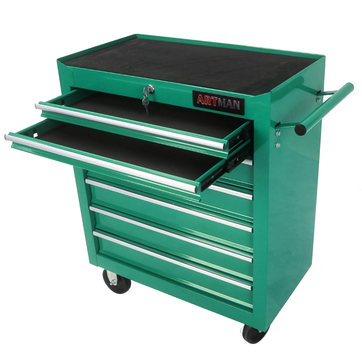 ARTMAN 7 Drawer Tool Rolling Storage Cart ,Tool Boxes Tool Chest with Wheels and Drawers for Garage Workshop Warehouse