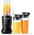 Ultra Personal Blender, 1200W, for Smoothies Shakes & Protein - Quietest Single-Serve Blender with Titanium Coated Blades, 3 BPA-Free Cups (32oz + 24oz), To-Go Lids, Dishwasher Safe, Gray